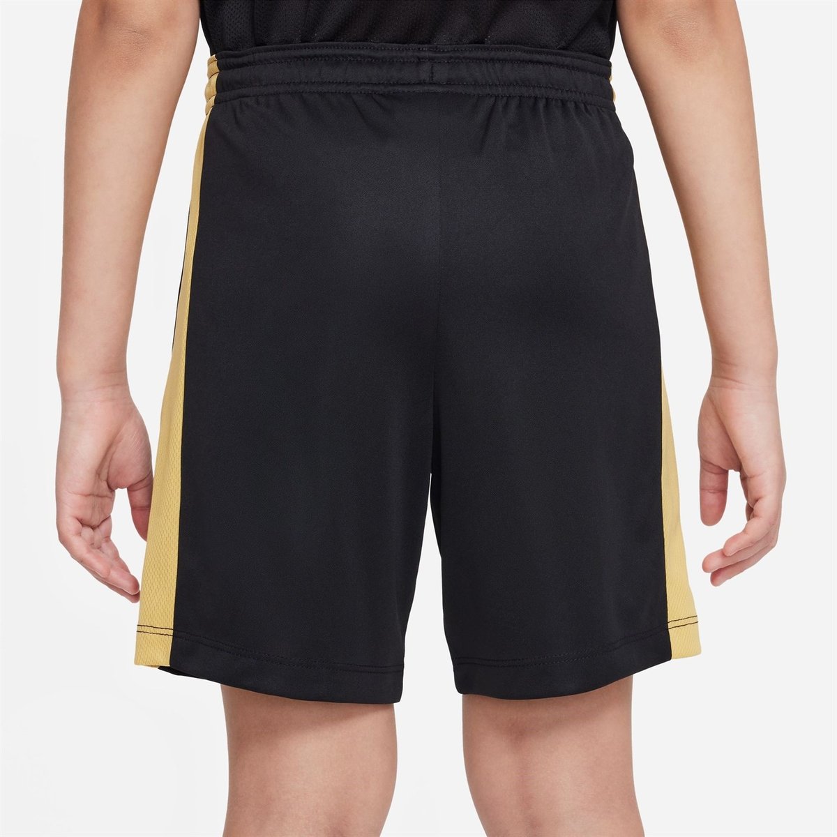 Black and clearance gold nike shorts