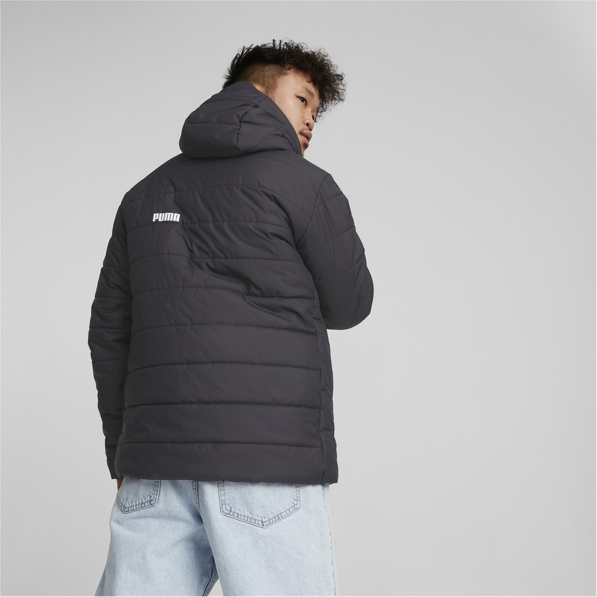 Puma padded online hooded jacket