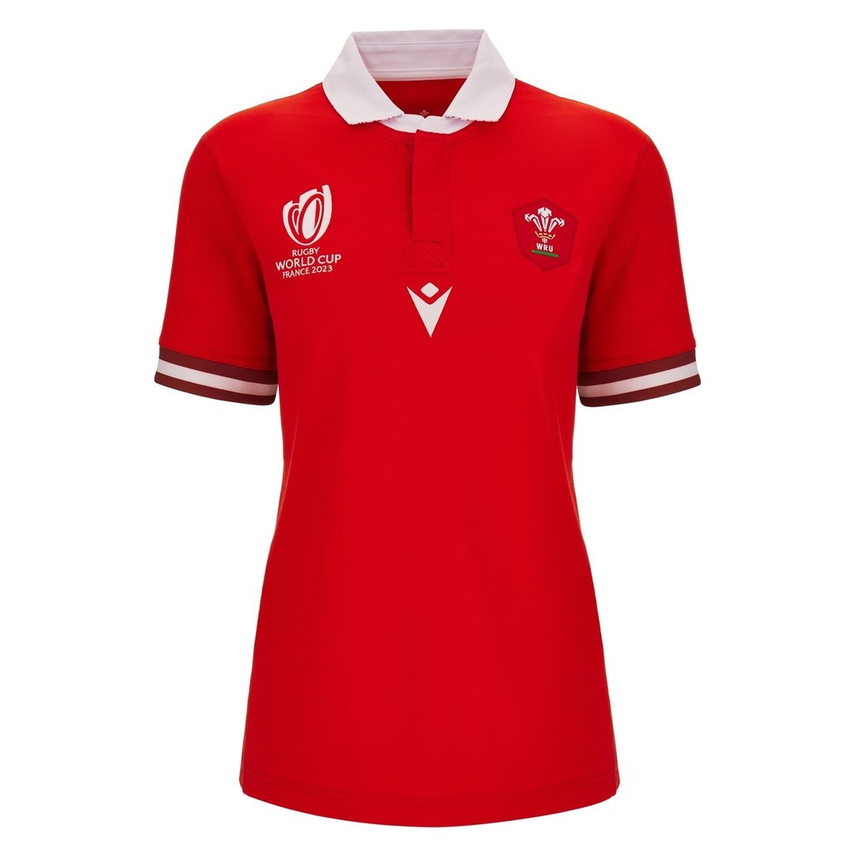 Macron Wales RWC 2023 Home Classic S/S Shirt Ladies