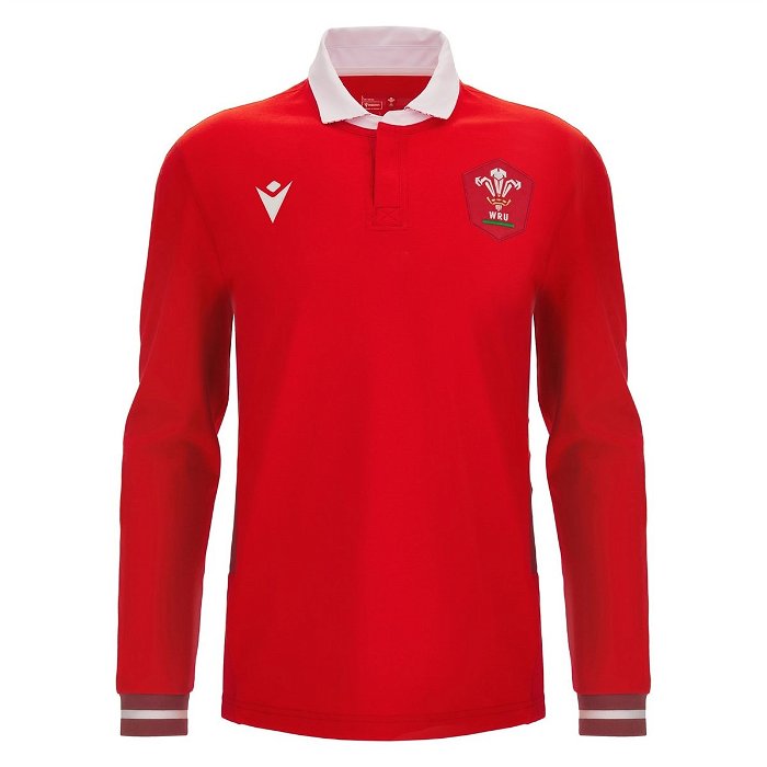 Wales 23/24 Home Classic L/S Shirt Mens