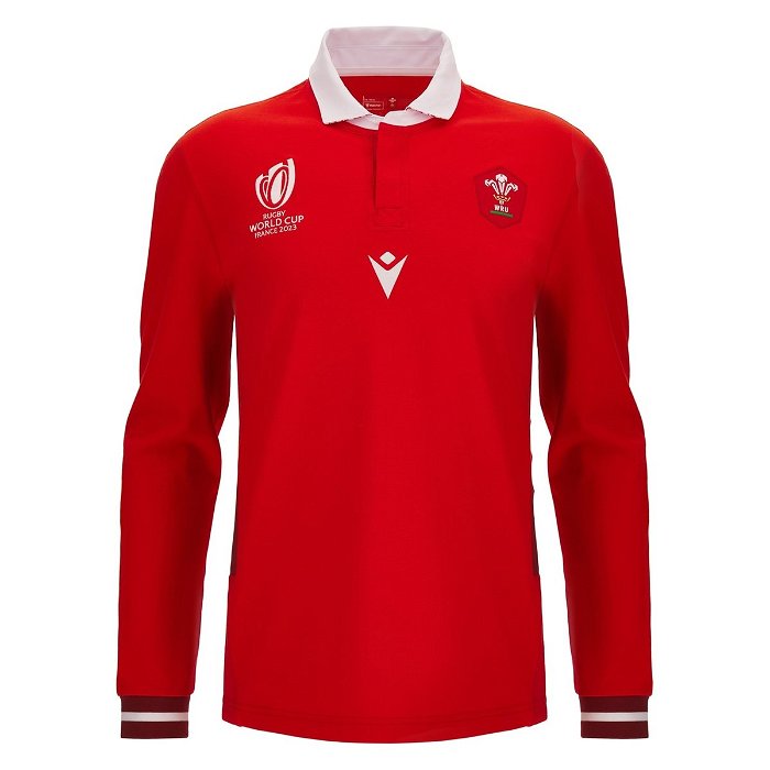 Wales RWC 2023 Classic L/S Home Shirt Mens