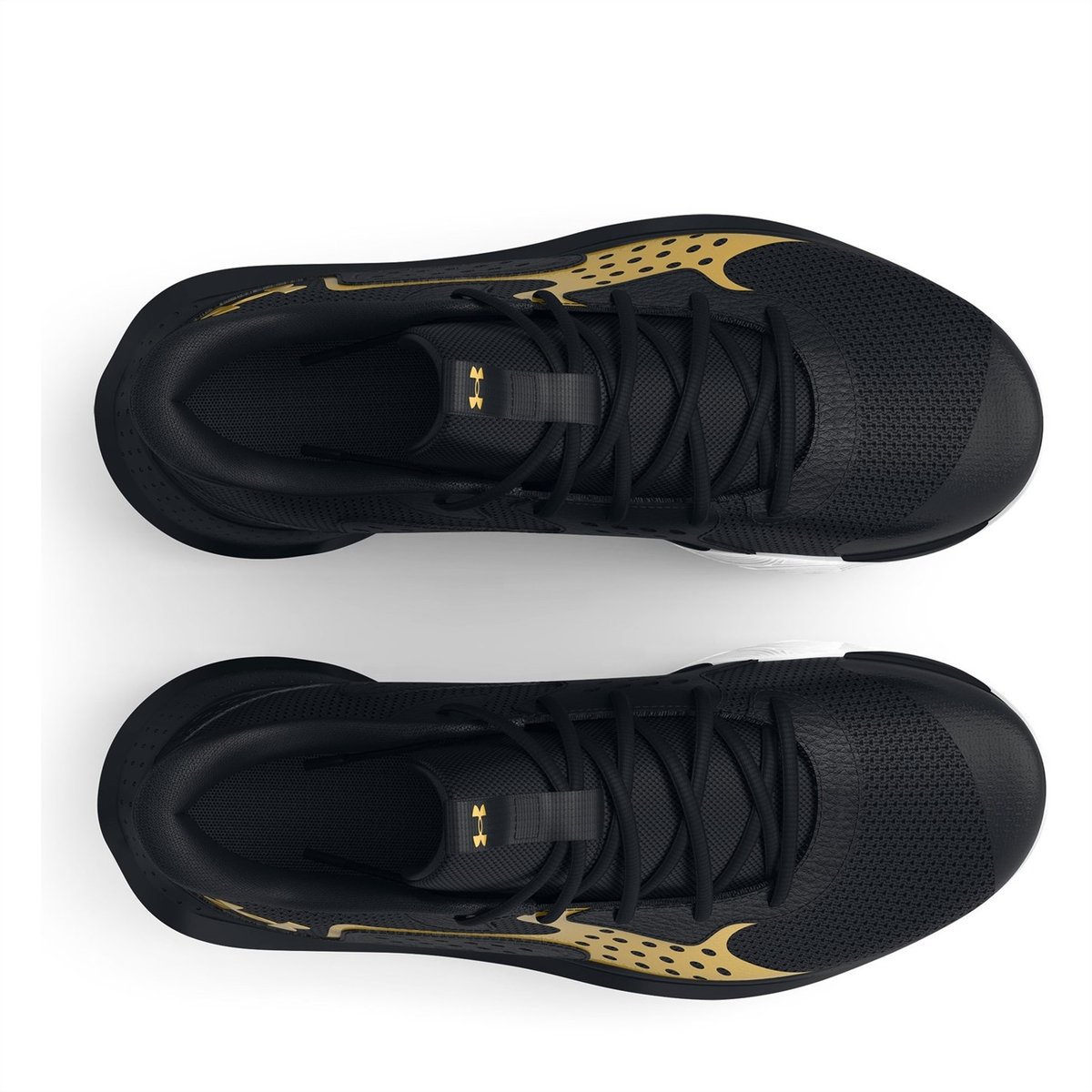 Black and gold under armour clearance shoes