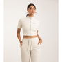 Womens Rue SS Top Almond White