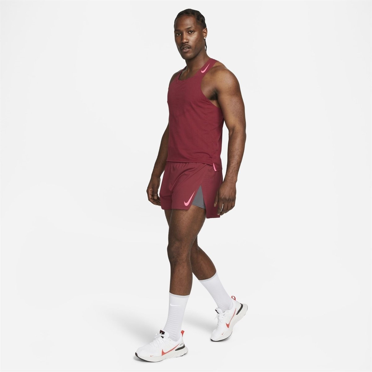 Nike Dri FIT ADV AeroSwift Mens Racing Singlet Team Red, £38.00