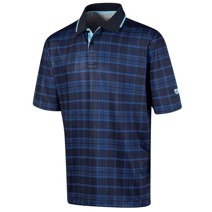 Golf Plaid Print Polo Shirt Junior