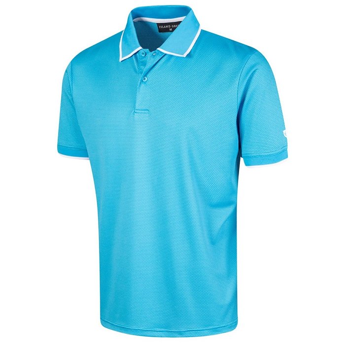 Golf Hexagon Knit Polo Shirt Mens