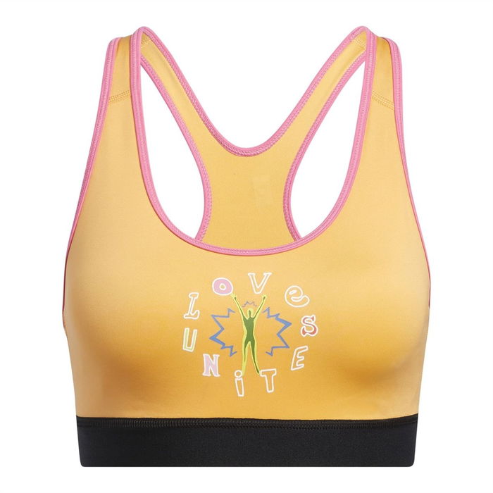 adidas Love Unites Believe This 2.0 Graphic Bra Wo Medium Impact Sports Womens