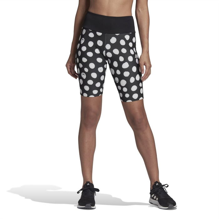 Farm Print Bike Shorts Womens Gym Short