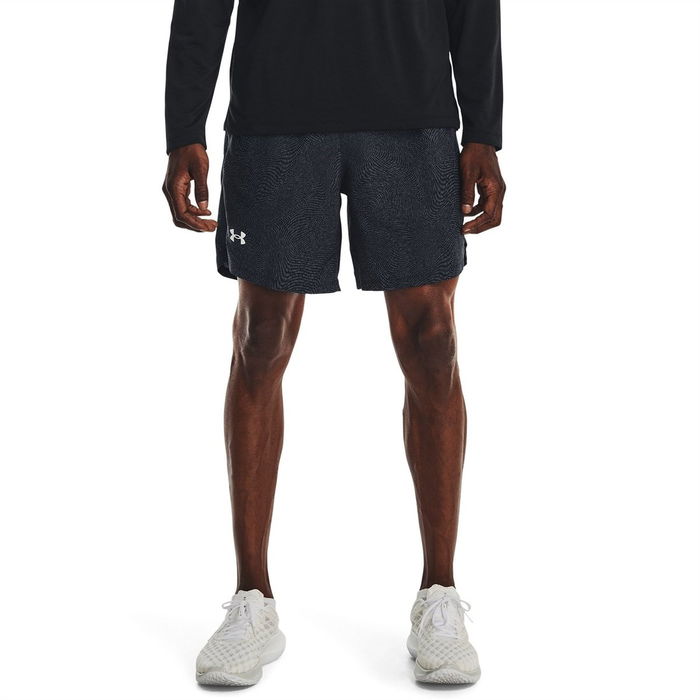 UA Launch Printed Shorts Mens