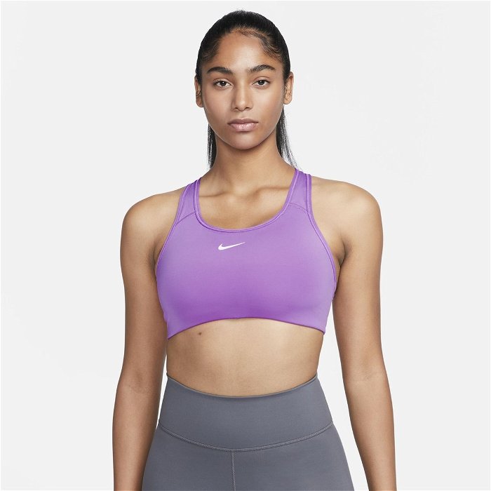 Nike Swoosh Womens Medium Support 1 Piece Pad Sports Bra Rush Fuchsia,  £19.00