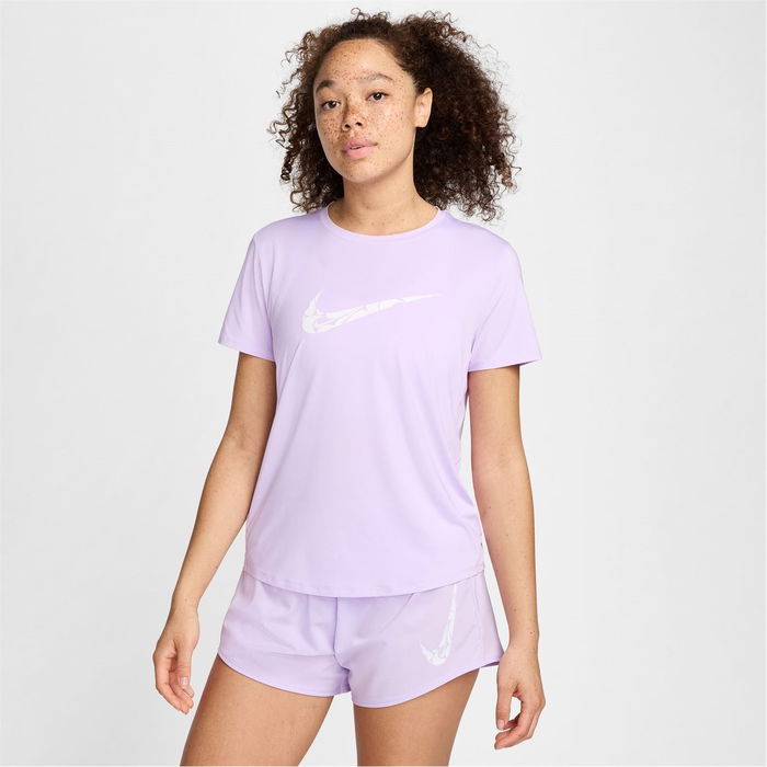 One Swoosh Womens Dri FIT Short Sleeve Running Top