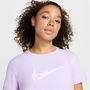 One Swoosh Womens Dri FIT Short Sleeve Running Top