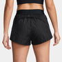 Running Division Reflective Womens Mid Rise 3 Brief Lined Running Shorts