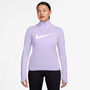 Swoosh Womens Dri FIT 1 2 Zip Mid Layer