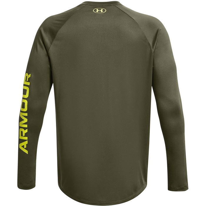 Armour Ua Tech Prt Fill Ls T Shirt Mens