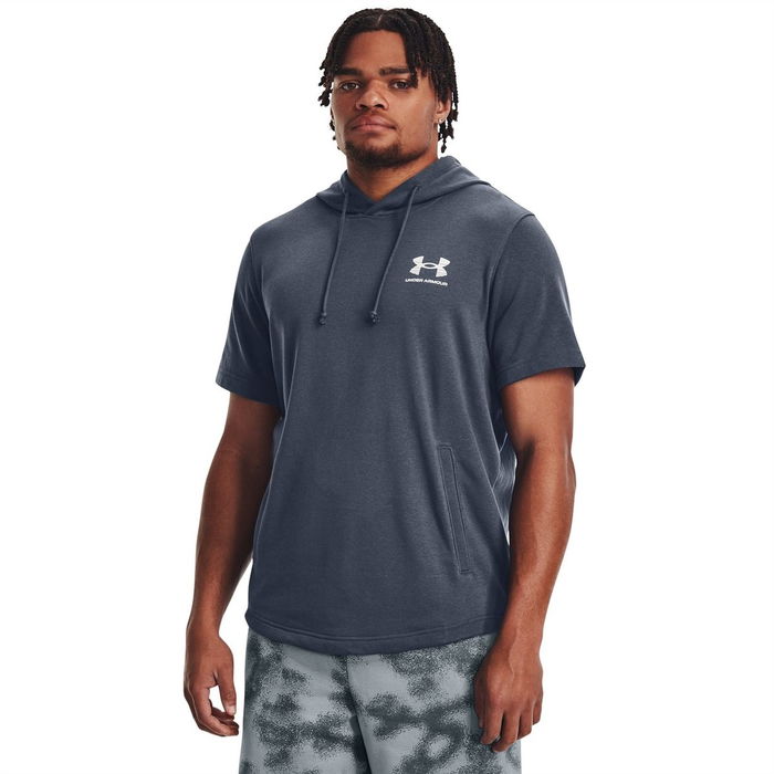 Armour Ua Rival Terry Nov Ss Hd T Shirt Mens