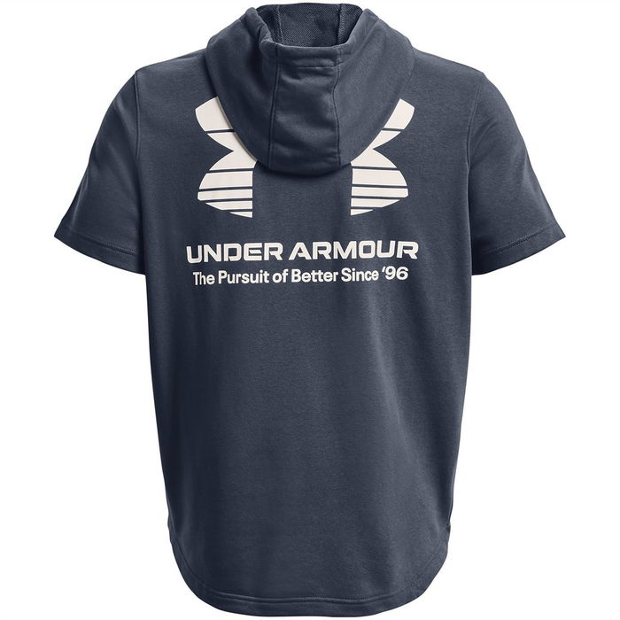 Armour Ua Rival Terry Nov Ss Hd T Shirt Mens