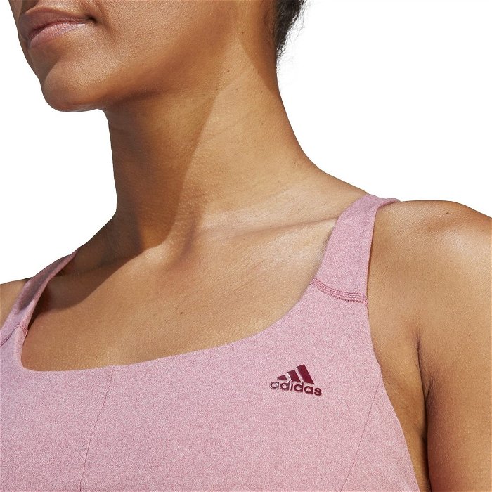 adidas, CoreFlow Medium-Support Bra Womens, Pink/Red