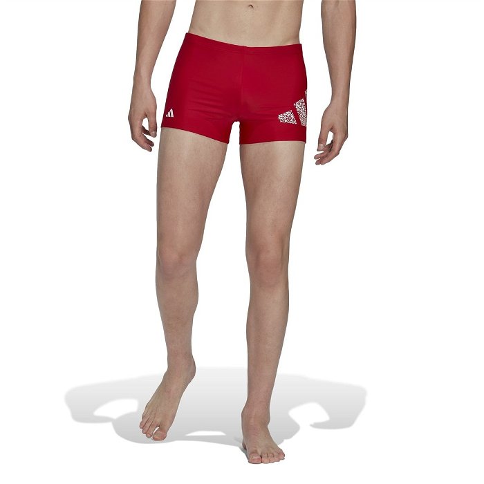 Branded Boxer Swim Shorts