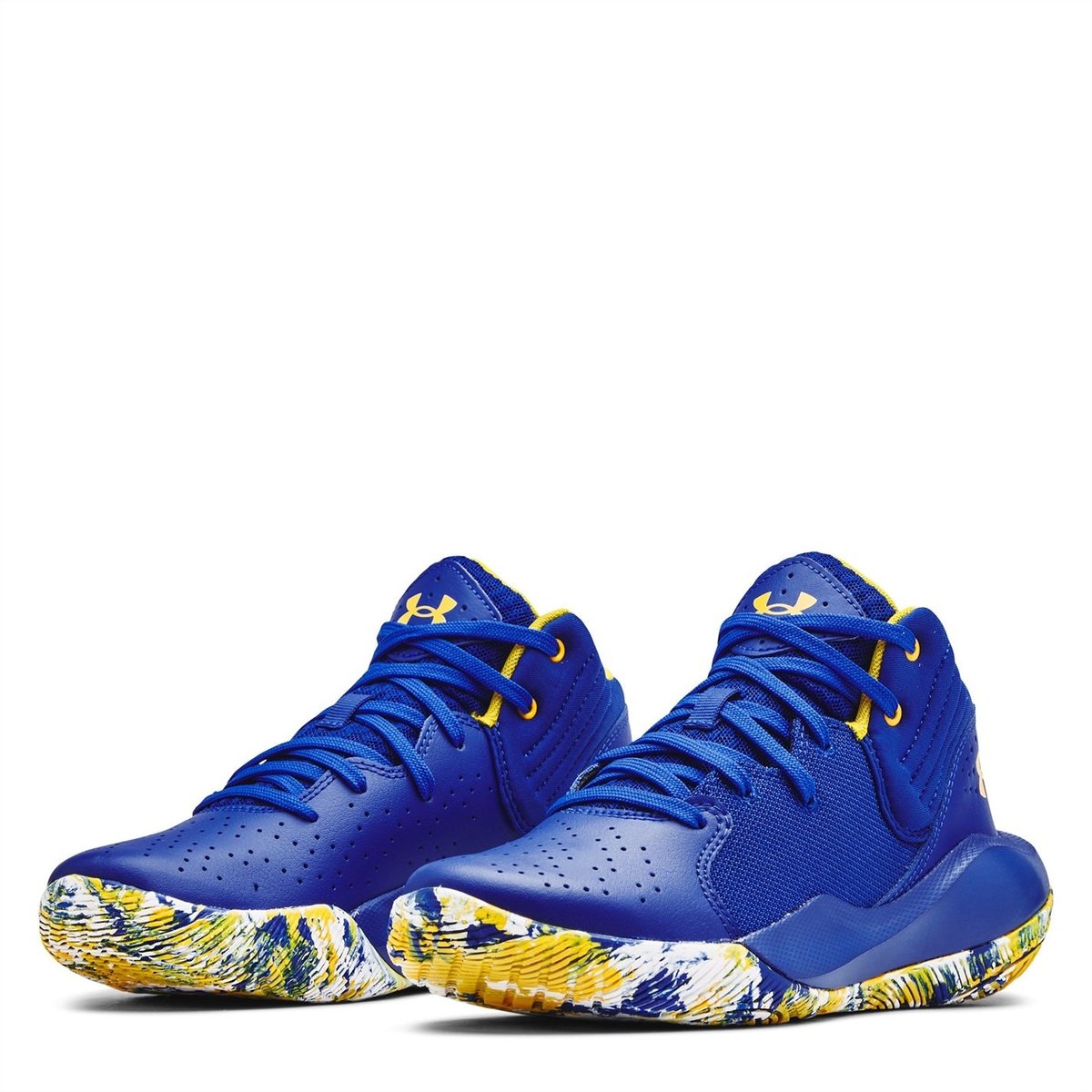 Blue and gold under armour basketball shoes new arrivals