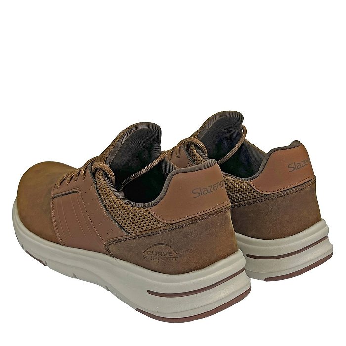 Curve Support Leather Trainers