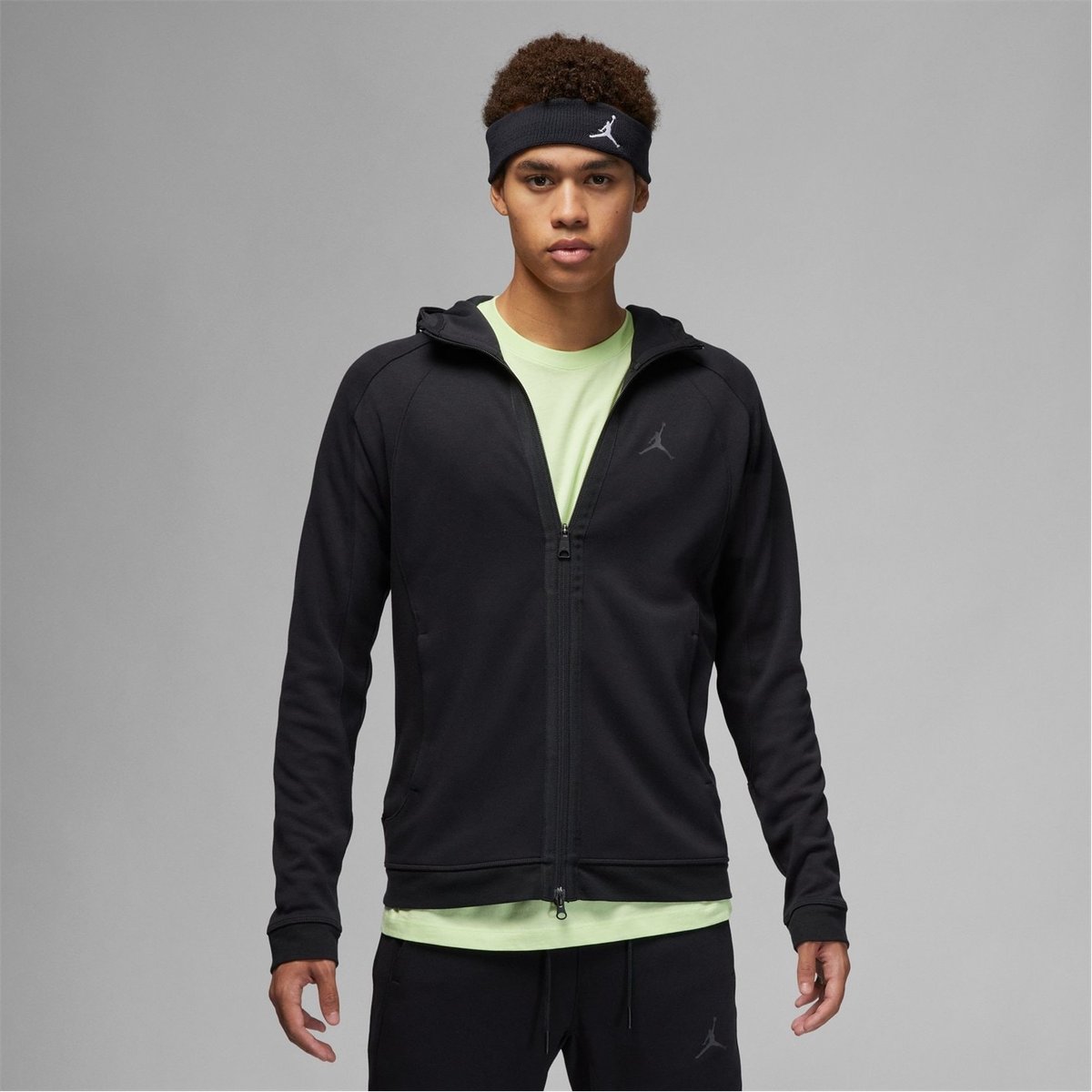 Jordan zip sales hoodie black