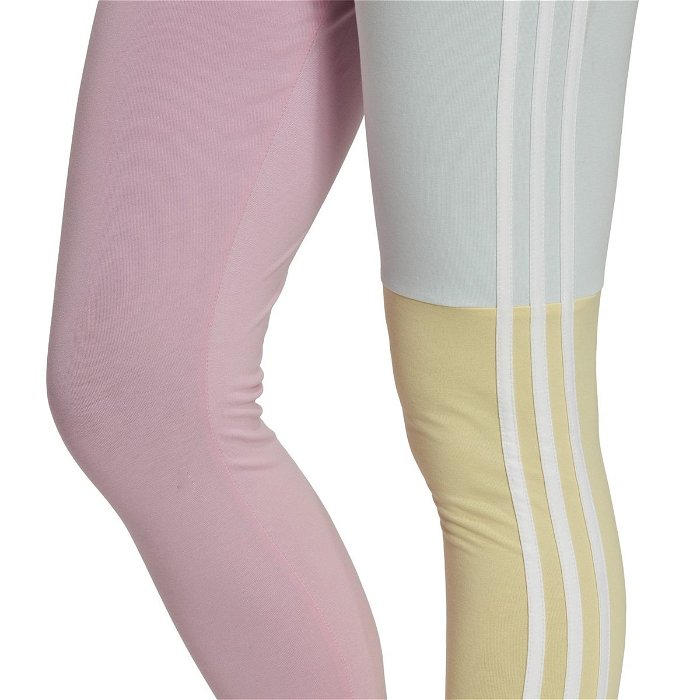 Essentials 3 Stripes Colourblock Leggings Womens