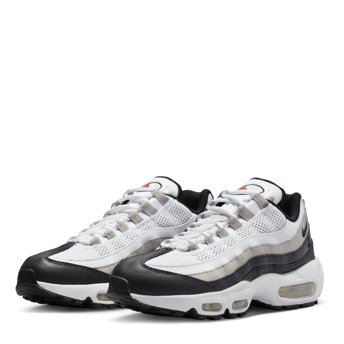 Nike air max 95 deals white and black