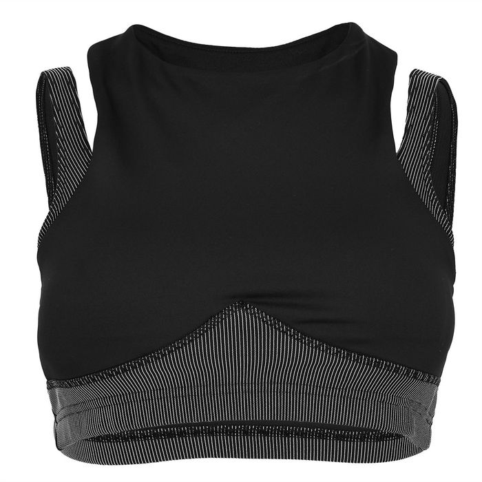 Studio Layered Bra Top Womens Medium Impact Sports