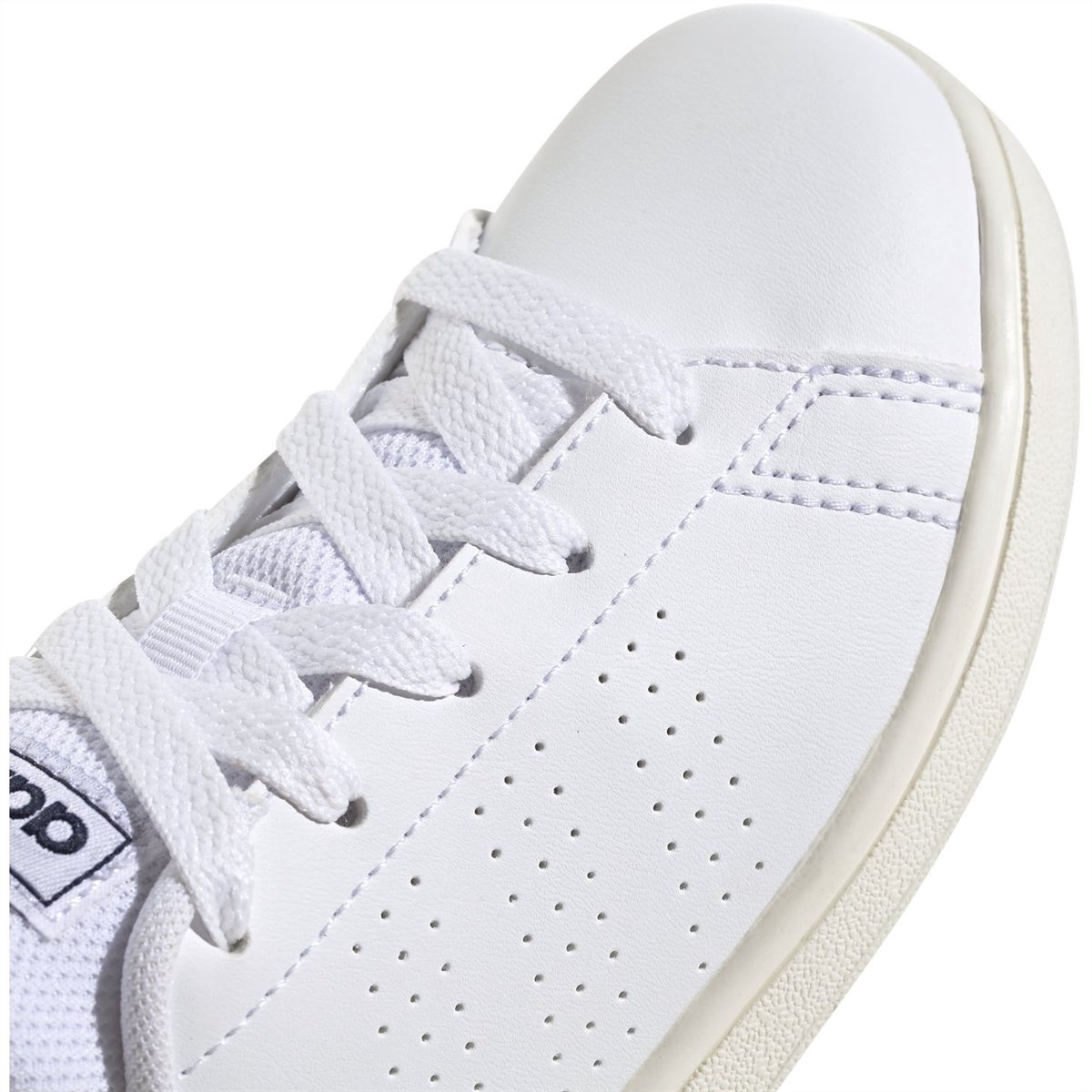 adidas Advantage Lifestyle Jnr Court Lace Shoes Wht Ink White 28.00