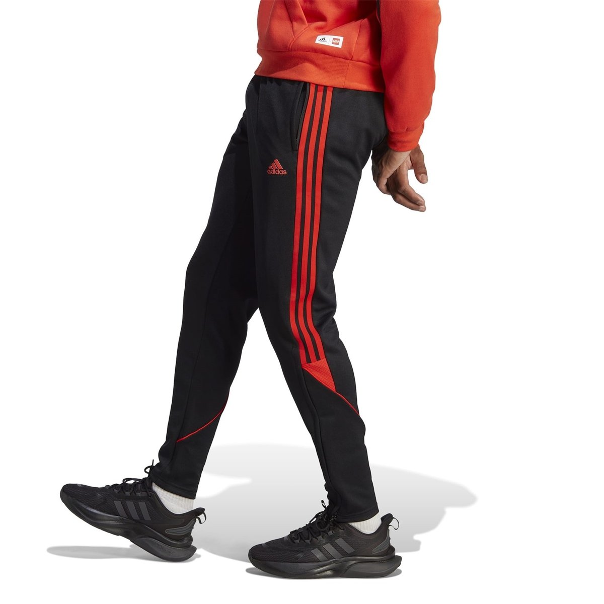 Adidas pants black cheap and red