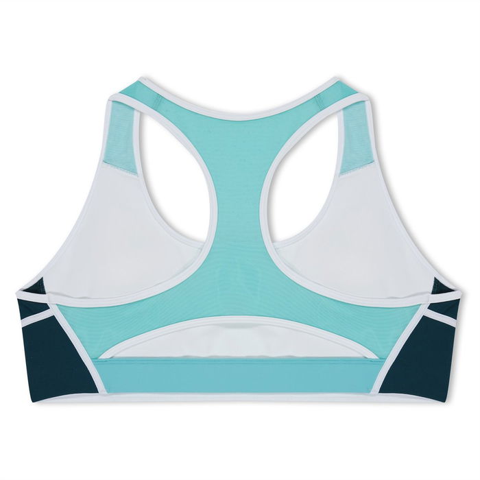 Lux Racer Colorblocked Padded Bra Womens Medium Impact Sports