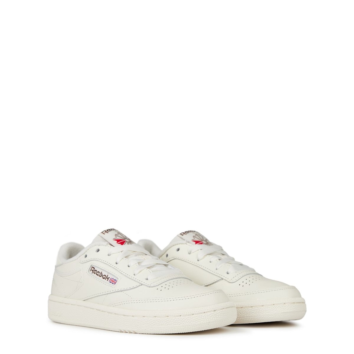 Reebok club c 85 chalk best sale meteor red