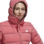 Helionic Stretch Hooded Down Jacket Womens