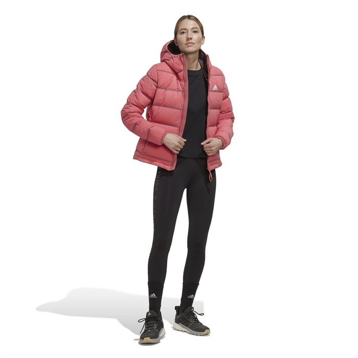 Helionic Stretch Hooded Down Jacket Womens