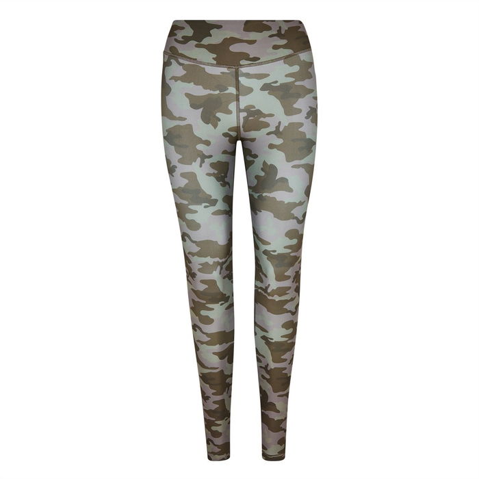 Lux Bold Camo Print Leggings Womens Gym Legging