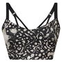 Lux Strappy Modern Safari Print Sports Bra Womens Medium Impact