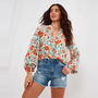 Summer Floral Printed Blouse