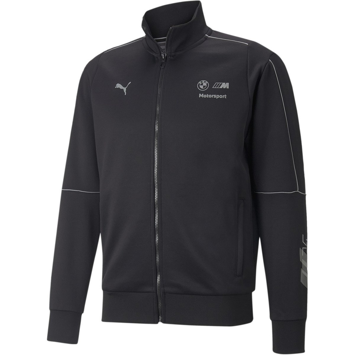 Puma Classics T7 track jacket in black and lime