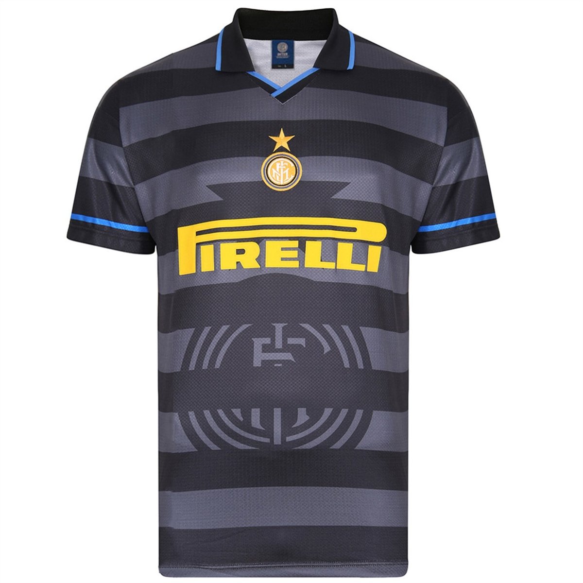 Score Draw Internazionale UEFA Cup Final Jersey 1998 Mens Black