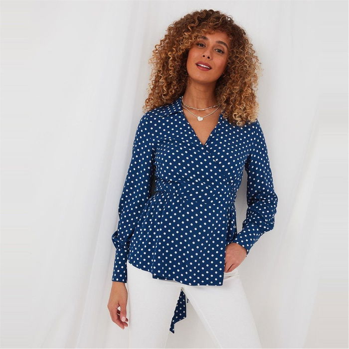 Sophisticated Spot Print Top