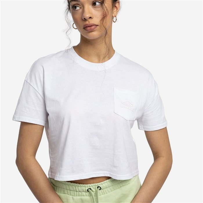Diamond Crop T Shirt Womens