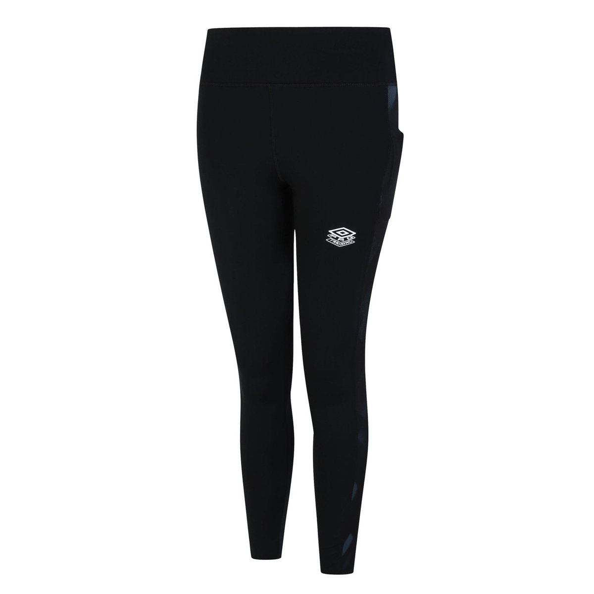 Umbro Womens Grey Marl / White - Adult Core Large Logo Leggings - Umbro  Women Trousers