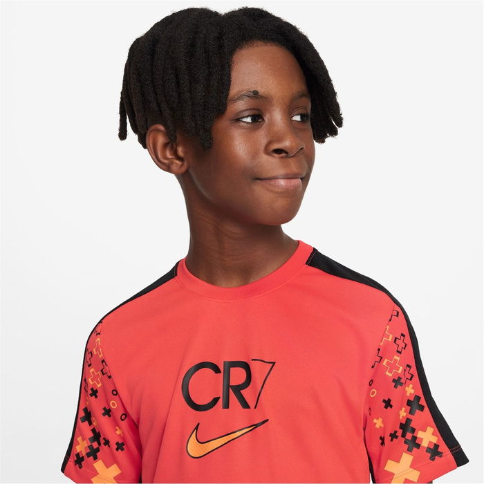 Nike Sportswear CR7 Dri FIT Big Kids Soccer Short Sleeve Top Crimson, £20.00