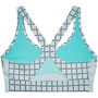 Armour Ua Rush Auxetic Mid Print Medium Impact Sports Bra Womens