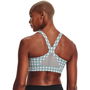 Armour Ua Rush Auxetic Mid Print Medium Impact Sports Bra Womens