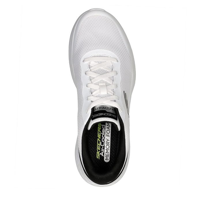 Duraleather Overlay And Mesh Lace Up Low Top Trainers Mens