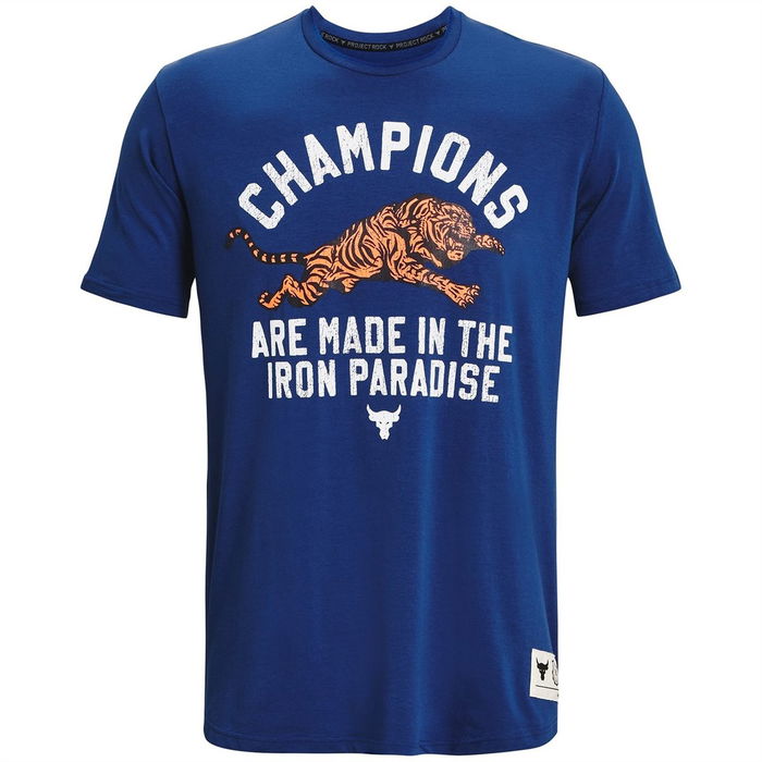 Armour Ua Pjt Rock Champ Ss T Shirt Mens