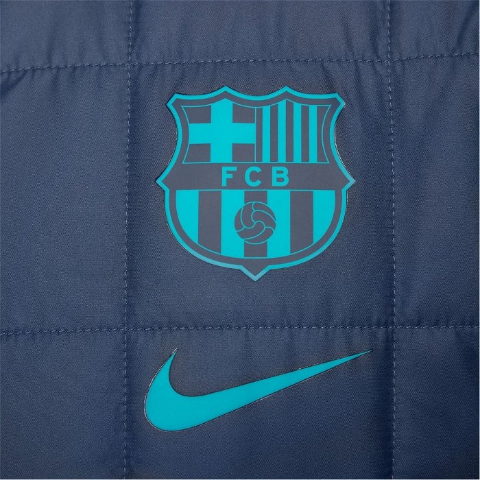 Barcelona Mens Nike Soccer Synthetic Fill Jacket