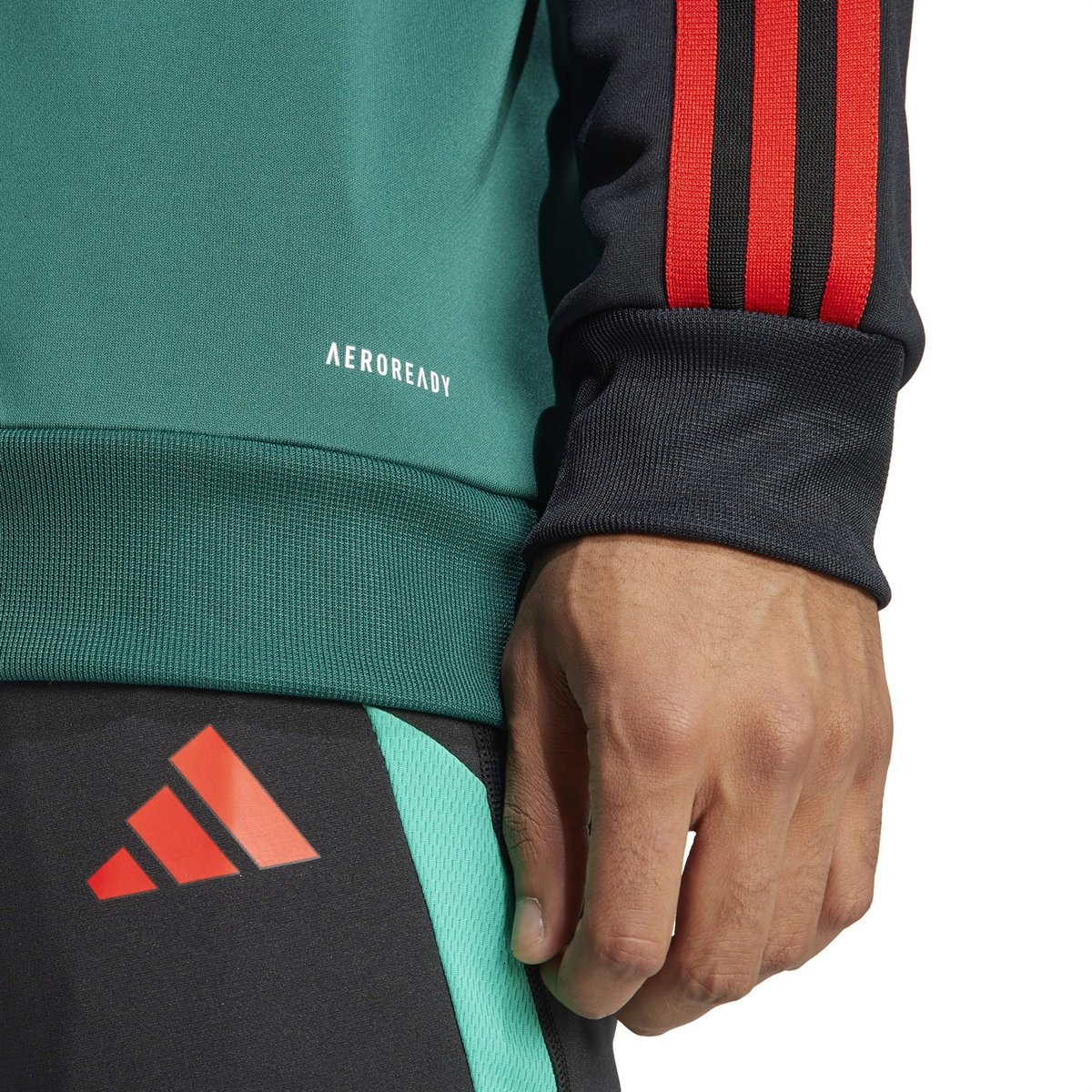 Red black and green adidas sale jacket